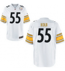 Men Steelers #55 John kolb White Home Game Stitched Jersey Men Steelers #55 John kolb White Home Game Stitched Jersey