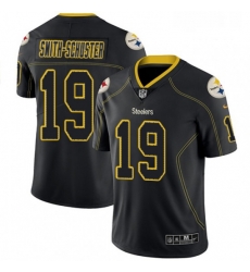 Mens Nike Pittsburgh Steelers 19 JuJu Smith Schuster Limited Lights Out Black Rush NFL Jersey Mens Nike Pittsburgh Steelers 19 JuJu Smith Schuster Limited Lights Out Black Rush NFL Jersey