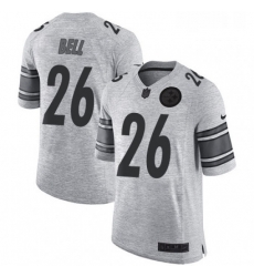 Mens Nike Pittsburgh Steelers 26 LeVeon Bell Limited Gray Gridiron II NFL Jersey Mens Nike Pittsburgh Steelers 26 LeVeon Bell Limited Gray Gridiron II NFL Jersey