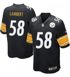 Mens Nike Pittsburgh Steelers 58 Jack Lambert Game Black Team Color NFL Jersey Mens Nike Pittsburgh Steelers 58 Jack Lambert Game Black Team Color NFL Jersey