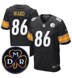 Men's Nike Pittsburgh Steelers #86 Hines Ward Elite Black NFL MDR Dan Rooney Patch Jersey Men's Nike Pittsburgh Steelers #86 Hines Ward Elite Black NFL MDR Dan Rooney Patch Jersey