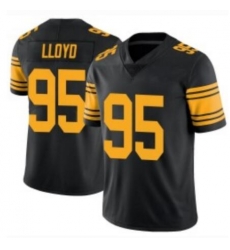 Men's Nike Pittsburgh Steelers #95 Greg Lloyd Black Rush NFL Stitched NFL Jersey Men's Nike Pittsburgh Steelers #95 Greg Lloyd Black Rush NFL Stitched NFL Jersey