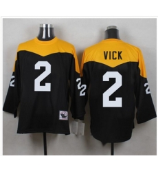 Mitchell And Ness 1967 Pittsburgh Steelers 2 Michael Vick Black Yelllow Throwback Men 27s Stitched Mitchell And Ness 1967 Pittsburgh Steelers 2 Michael Vick Black Yelllow Throwback Men 27s Stitched