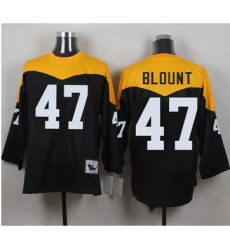 Mitchell And Ness 1967 Pittsburgh Steelers 47 Mel Blount Black Yelllow Throwback Men 27s Stitched N Mitchell And Ness 1967 Pittsburgh Steelers 47 Mel Blount Black Yelllow Throwback Men 27s Stitched N