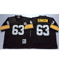 Mitchell And Ness Steelers #63 Dermontti Dawson Black Throwback Stitched NFL Jersey Mitchell And Ness Steelers #63 Dermontti Dawson Black Throwback Stitched NFL Jersey