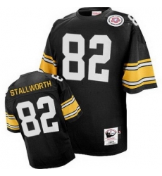 Mitchell And Ness Steelers 82 John Stallworth Black Stitched NFL Jersey Mitchell And Ness Steelers 82 John Stallworth Black Stitched NFL Jersey