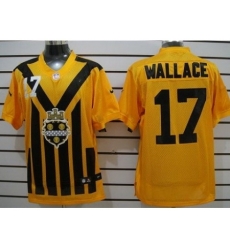 Nike Pittsburgh Steelers 17 Mike Wallace Yellow Elite1933s Throwback NFL Jersey Nike Pittsburgh Steelers 17 Mike Wallace Yellow Elite1933s Throwback NFL Jersey