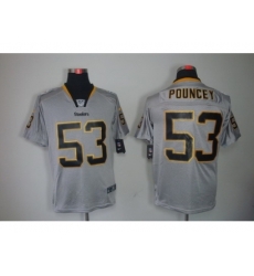 Nike Pittsburgh Steelers 53 Maurkice Pouncey Grey Elite Lights Out NFL Jersey Nike Pittsburgh Steelers 53 Maurkice Pouncey Grey Elite Lights Out NFL Jersey