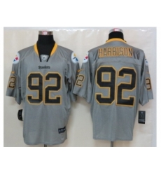 Nike Pittsburgh Steelers 92 James Harrison Grey Elite Lights Out NFL Jersey Nike Pittsburgh Steelers 92 James Harrison Grey Elite Lights Out NFL Jersey
