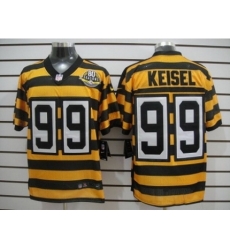 Nike Pittsburgh Steelers 99 Brett Keisel Yellow Black Elite 80th Throwback NFL Jersey Nike Pittsburgh Steelers 99 Brett Keisel Yellow Black Elite 80th Throwback NFL Jersey