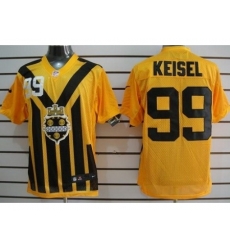 Nike Pittsburgh Steelers 99 Brett Keisel Yellow Elite 1933s Throwback NFL Jersey Nike Pittsburgh Steelers 99 Brett Keisel Yellow Elite 1933s Throwback NFL Jersey