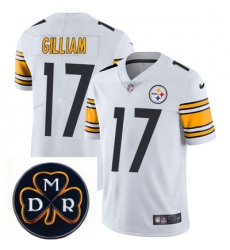 Nike Steelers #17 Joe Gilliam White Mens NFL Vapor Untouchable Limited Stitched With MDR Dan Rooney Patch Jersey Nike Steelers #17 Joe Gilliam White Mens NFL Vapor Untouchable Limited Stitched With MDR Dan Rooney Patch Jersey