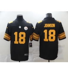 Nike Steelers 18 Diontae Johnson Black Color Rush Limited Jersey Nike Steelers 18 Diontae Johnson Black Color Rush Limited Jersey