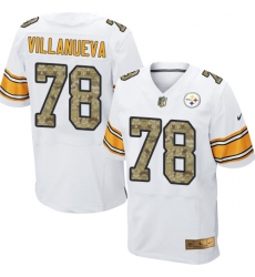 Nike Steelers #78 Alejandro Villanueva White Camo Mens Stitched NFL Elite Jersey Nike Steelers #78 Alejandro Villanueva White Camo Mens Stitched NFL Elite Jersey