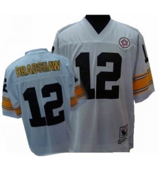 Pittsburgh Steelers 12 BRADSHAW white mitchellandness Pittsburgh Steelers 12 BRADSHAW white mitchellandness