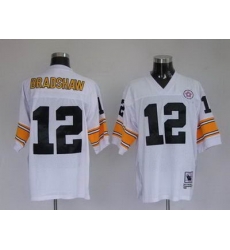 Pittsburgh Steelers 12 BRADSHAW white throwback Pittsburgh Steelers 12 BRADSHAW white throwback