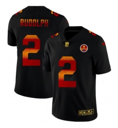 Pittsburgh Steelers 2 Mason Rudolph Men Black Nike Red Orange Stripe Vapor Limited NFL Jersey Pittsburgh Steelers 2 Mason Rudolph Men Black Nike Red Orange Stripe Vapor Limited NFL Jersey