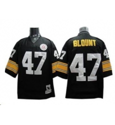 Pittsburgh Steelers 47 Mel Blount Throwback Jersey Black Pittsburgh Steelers 47 Mel Blount Throwback Jersey Black