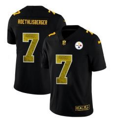 Pittsburgh Steelers 7 Ben Roethlisberger Men Black Nike Golden Sequin Vapor Limited NFL Jersey Pittsburgh Steelers 7 Ben Roethlisberger Men Black Nike Golden Sequin Vapor Limited NFL Jersey