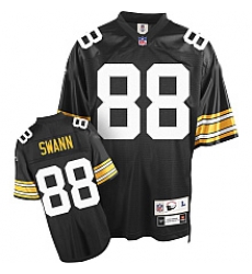 Pittsburgh Steelers 88 swann Team Color mitchellandness Jersey black Pittsburgh Steelers 88 swann Team Color mitchellandness Jersey black