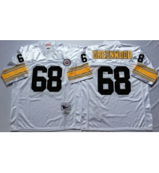 Steelers 68 L C Greenwood White Throwback Jersey Steelers 68 L C Greenwood White Throwback Jersey