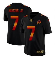 Washington Redskins 7 Dwayne Haskins Jr Men Black Nike Red Orange Stripe Vapor Limited NFL Jersey Washington Redskins 7 Dwayne Haskins Jr Men Black Nike Red Orange Stripe Vapor Limited NFL Jersey