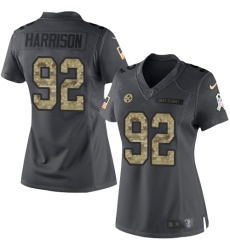 Nike Steelers #92 James Harrison Black Womens Stitched NFL Limited 2016 Salute to Service Jersey Nike Steelers #92 James Harrison Black Womens Stitched NFL Limited 2016 Salute to Service Jersey