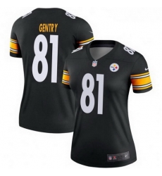 Women Nike 81 Zach Gentry Pittsburgh Steelers Legend Black Jersey Women Nike 81 Zach Gentry Pittsburgh Steelers Legend Black Jersey