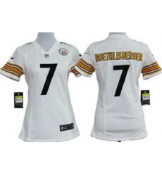 Women Nike Pittsburgh Steelers 7 Roethlisberger White Nike NFL Jerseys Women Nike Pittsburgh Steelers 7 Roethlisberger White Nike NFL Jerseys