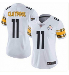 Women Pittsburgh Steelers 11 Chase Claypool White Vapor Untouchaable Limited Stitched Jersey Women Pittsburgh Steelers 11 Chase Claypool White Vapor Untouchaable Limited Stitched Jersey