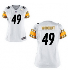 Women Steelers #49 Dwayne Woodruff White Game Stitched NFL Jersey Women Steelers #49 Dwayne Woodruff White Game Stitched NFL Jersey