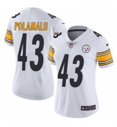 Womens Nike Pittsburgh Steelers 43 Troy Polamalu White Vapor Untouchable Limited Player NFL Jersey Womens Nike Pittsburgh Steelers 43 Troy Polamalu White Vapor Untouchable Limited Player NFL Jersey