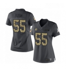 Womens Pittsburgh Steelers 55 Devin Bush Limited Black 2016 Salute to Service Football Jersey Womens Pittsburgh Steelers 55 Devin Bush Limited Black 2016 Salute to Service Football Jersey