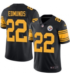 Nike Steelers #22 Terrell Edmunds Black Youth Stitched NFL Limited Rush Jersey Nike Steelers #22 Terrell Edmunds Black Youth Stitched NFL Limited Rush Jersey