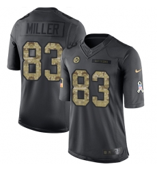 Nike Steelers #83 Heath Miller Black Youth Stitched NFL Limited 2016 Salute to Service Jersey Nike Steelers #83 Heath Miller Black Youth Stitched NFL Limited 2016 Salute to Service Jersey