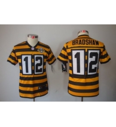 Nike Youth Pittsburgh Steelers #12 Bradshaw Yellow-Black 80th Patch Limited Jerseys Nike Youth Pittsburgh Steelers #12 Bradshaw Yellow-Black 80th Patch Limited Jerseys
