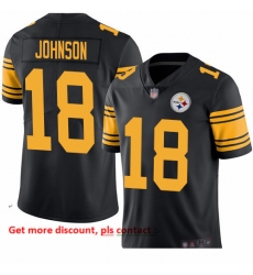 Steelers 18 Diontae Johnson Black Youth Stitched Football Limited Rush Jersey Steelers 18 Diontae Johnson Black Youth Stitched Football Limited Rush Jersey