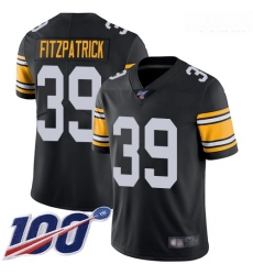 Steelers #39 Minkah Fitzpatrick Black Alternate Youth Stitched Football 100th Season Vapor Limited Jersey Steelers #39 Minkah Fitzpatrick Black Alternate Youth Stitched Football 100th Season Vapor Limited Jersey