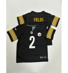 Toddlers Pittsburgh Steelers 2 Justin Fields Black Vapor Stitched Football Jersey Toddlers Pittsburgh Steelers 2 Justin Fields Black Vapor Stitched Football Jersey