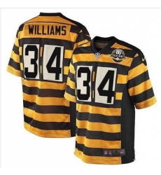 Youth New Steelers #34 DeAngelo Williams Black Yellow Alternate Stitched NFL Elite Jersey Youth New Steelers #34 DeAngelo Williams Black Yellow Alternate Stitched NFL Elite Jersey
