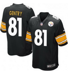 Youth Nike 81 Zach Gentry Pittsburgh Steelers Game Black Team Color Jersey Youth Nike 81 Zach Gentry Pittsburgh Steelers Game Black Team Color Jersey