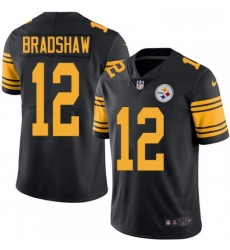 Youth Nike Pittsburgh Steelers 12 Terry Bradshaw Limited Black Rush Vapor Untouchable NFL Jersey Youth Nike Pittsburgh Steelers 12 Terry Bradshaw Limited Black Rush Vapor Untouchable NFL Jersey