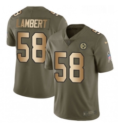Youth Nike Pittsburgh Steelers 58 Jack Lambert Limited OliveGold 2017 Salute to Service NFL Jersey Youth Nike Pittsburgh Steelers 58 Jack Lambert Limited OliveGold 2017 Salute to Service NFL Jersey