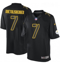 Youth Nike Pittsburgh Steelers 7 Ben Roethlisberger Limited Black Impact NFL Jersey Youth Nike Pittsburgh Steelers 7 Ben Roethlisberger Limited Black Impact NFL Jersey