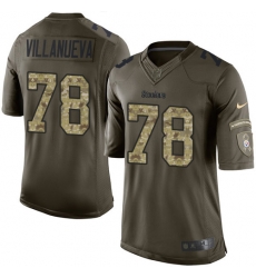 Youth Nike Pittsburgh Steelers #78 Alejandro Villanueva Limited Green Salute to Service NFL Jersey Youth Nike Pittsburgh Steelers #78 Alejandro Villanueva Limited Green Salute to Service NFL Jersey