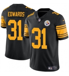 Youth Pittsburgh Steelers 31 Daijun Edwards Black Color Rush Limited Stitched Football Jersey Youth Pittsburgh Steelers 31 Daijun Edwards Black Color Rush Limited Stitched Football Jersey