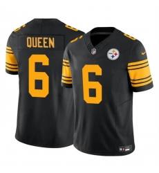Youth Pittsburgh Steelers 6 Patrick Queen Black 2023 F U S E Color Rush Limited Stitched Football Jersey Youth Pittsburgh Steelers 6 Patrick Queen Black 2023 F U S E Color Rush Limited Stitched Football Jersey