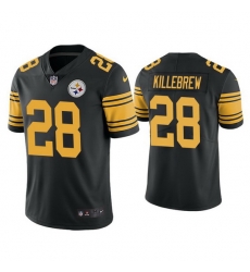 Youth Pittsburgh Steelers Miles Killebrew #28 Black Rush Football Jersey Youth Pittsburgh Steelers Miles Killebrew #28 Black Rush Football Jersey
