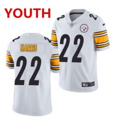 Youth pittsburgh steelers 22 najee harris white 2021 limited football jersey Youth pittsburgh steelers 22 najee harris white 2021 limited football jersey
