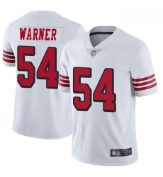 49ers 54 Fred Warner White Rush Men Stitched Football Vapor Untouchable Limited Jersey 49ers 54 Fred Warner White Rush Men Stitched Football Vapor Untouchable Limited Jersey